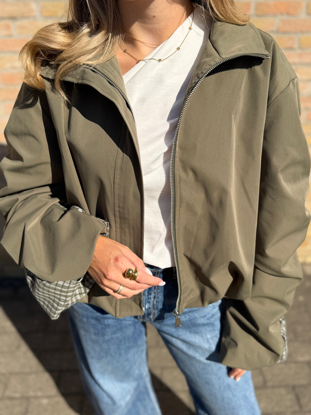Aurelia vest - bruin / kaki