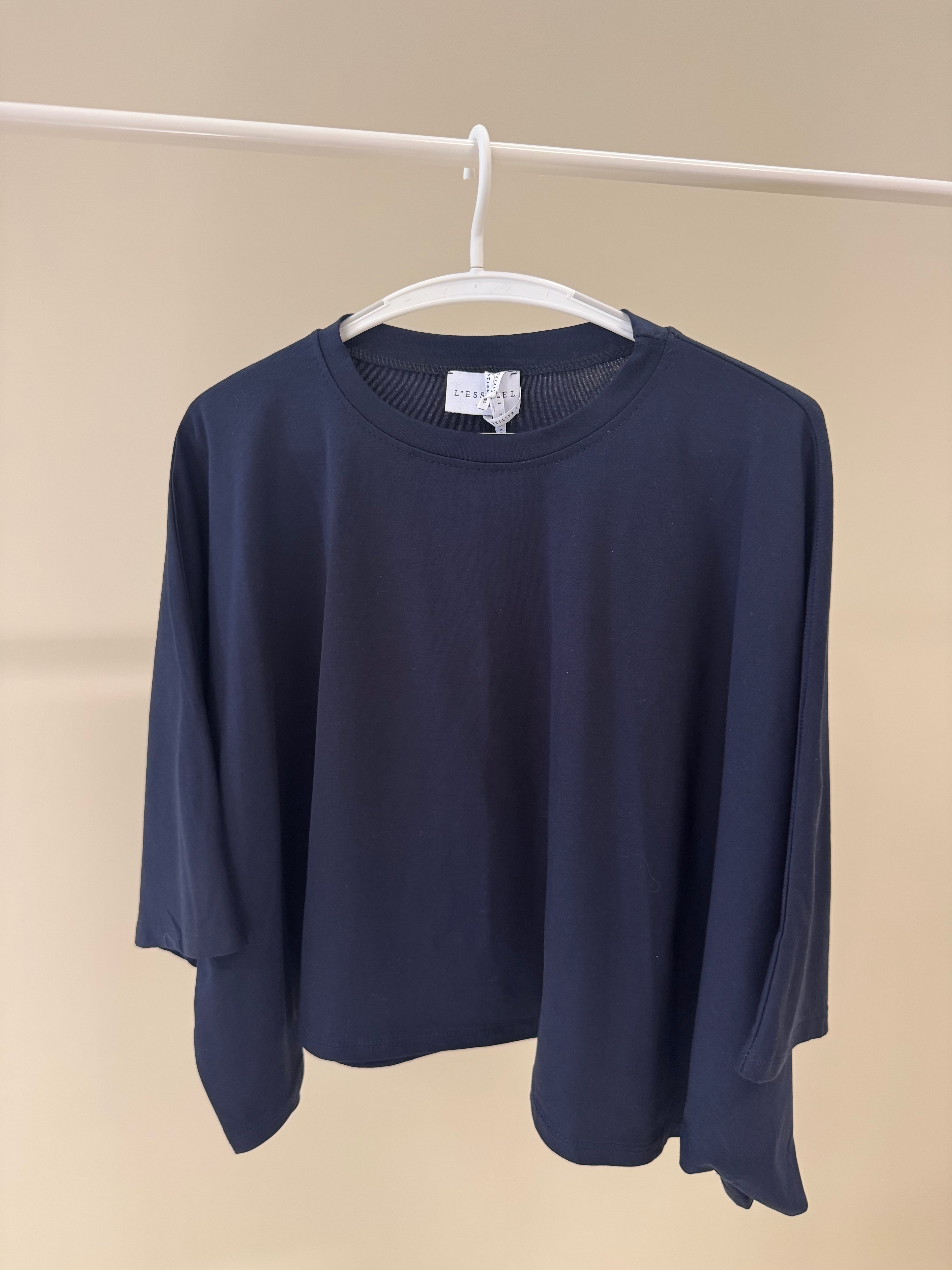 Elina top - geel/grijs/navy