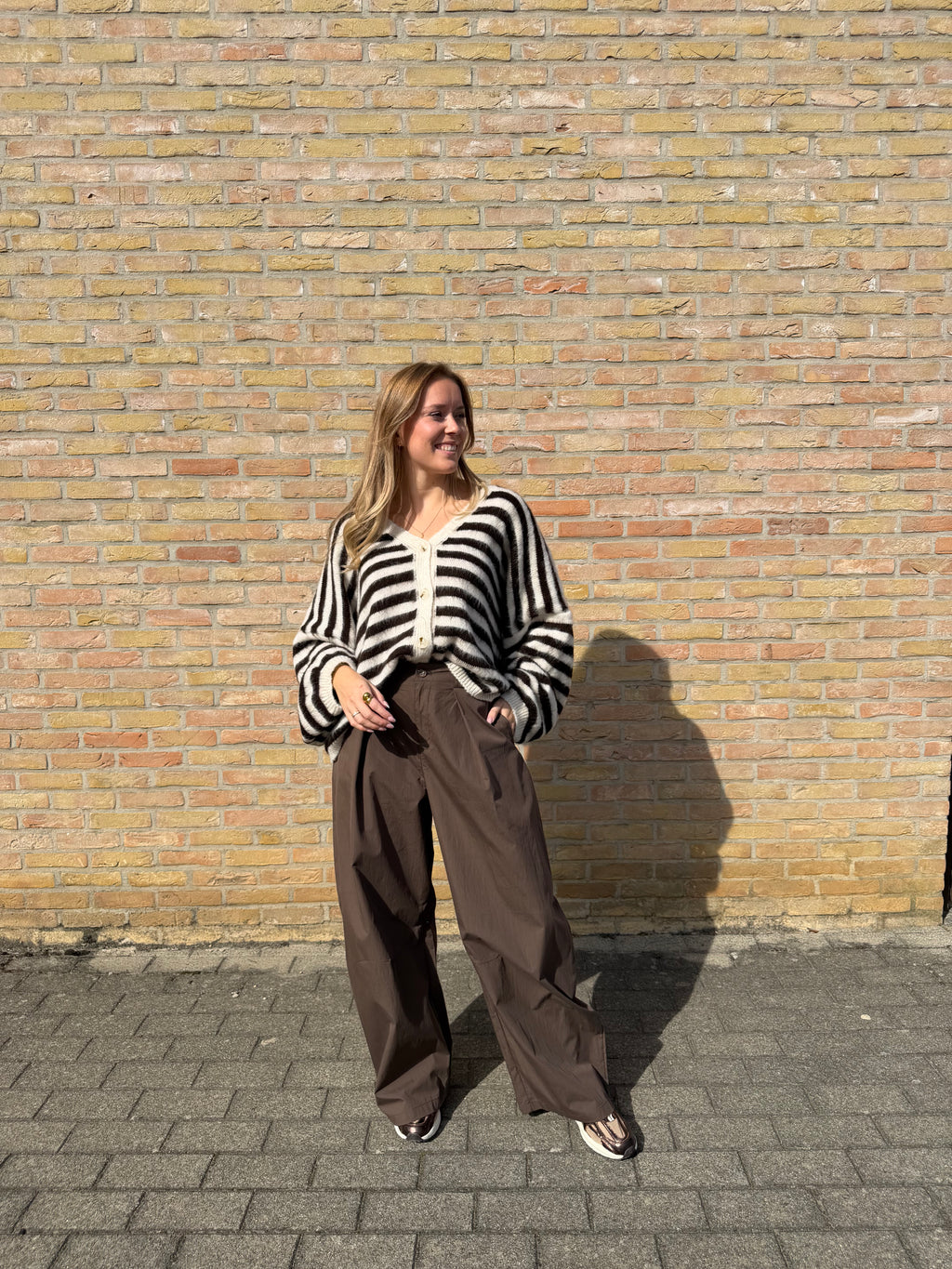 Lotte vest - Bordeaux / Bruin