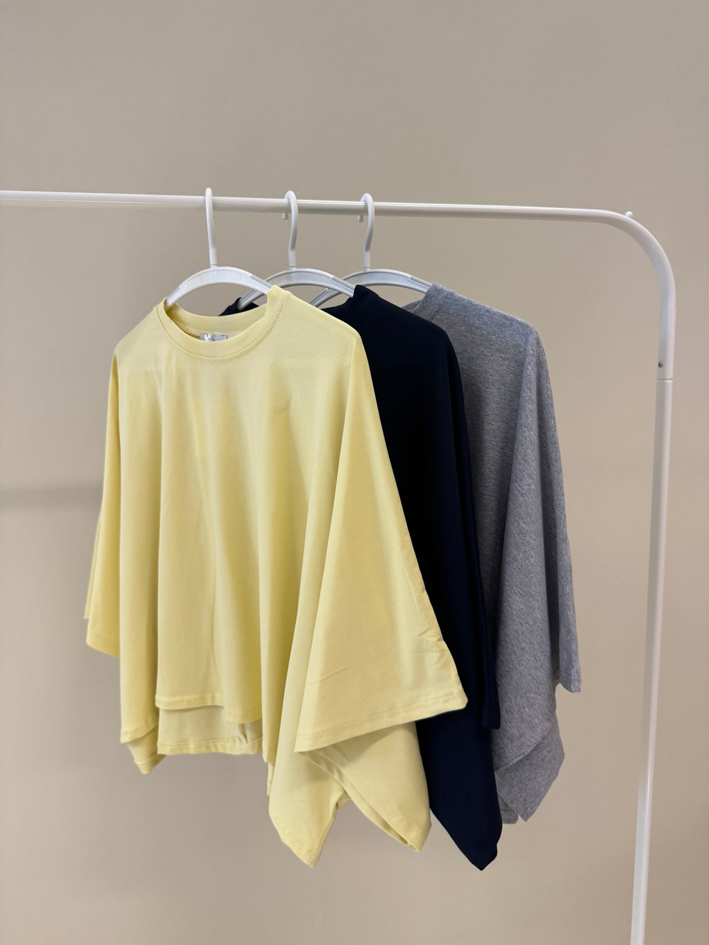 Elina top - geel/grijs/navy