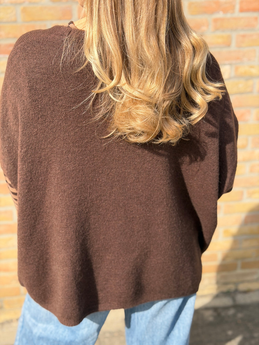 Amélie vest – Bruin / Bordeaux