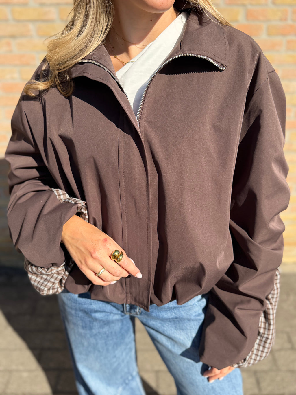 Aurelia vest - bruin / kaki