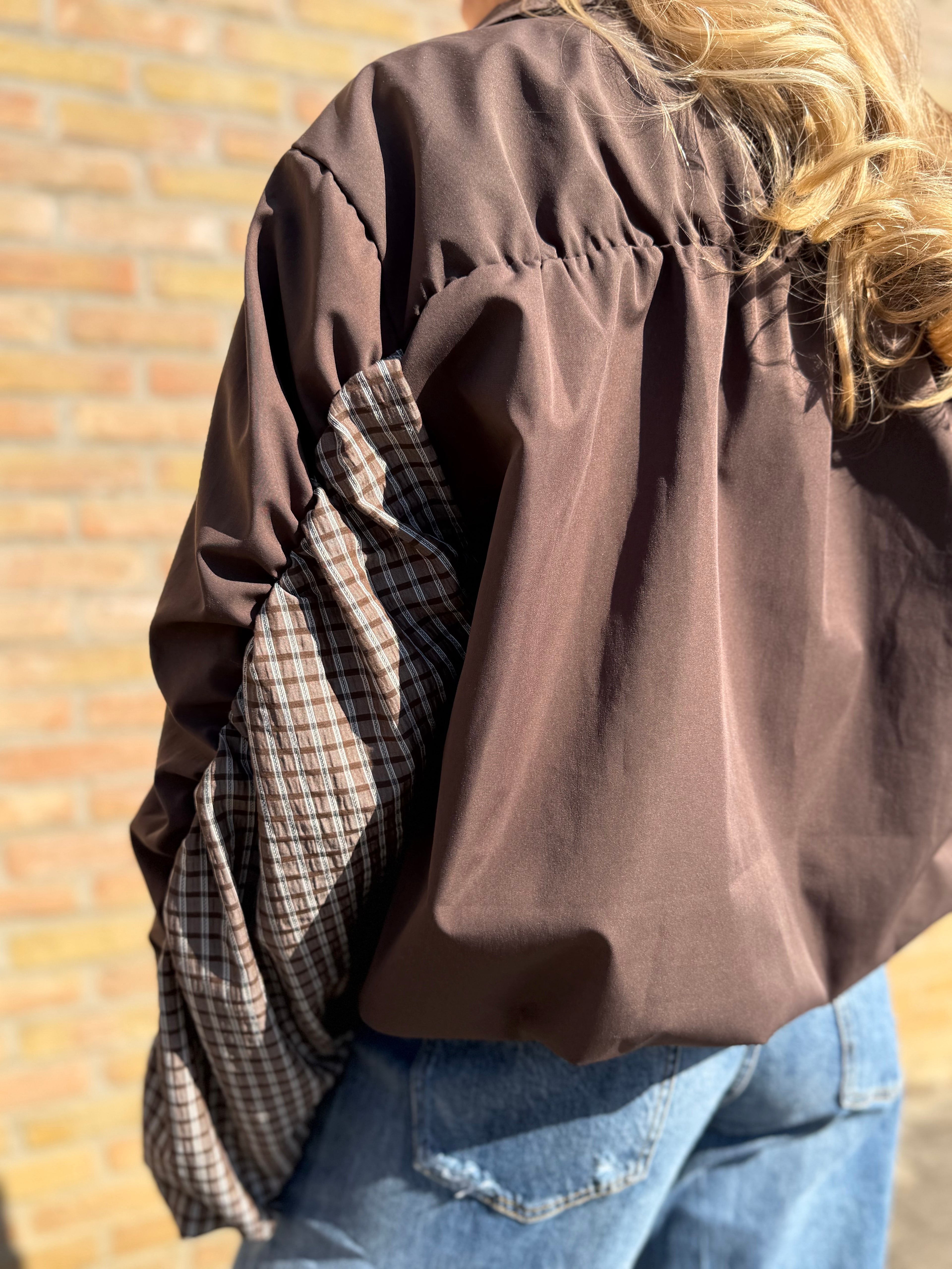Aurelia vest - bruin / kaki
