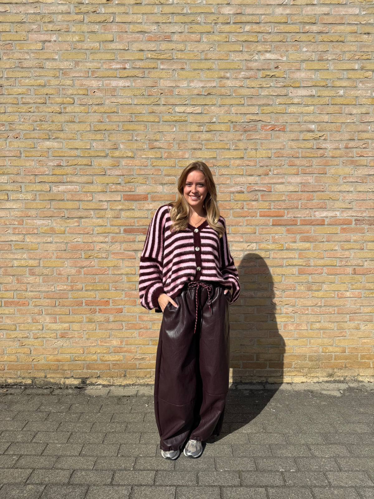 Lotte vest - Bordeaux / Bruin