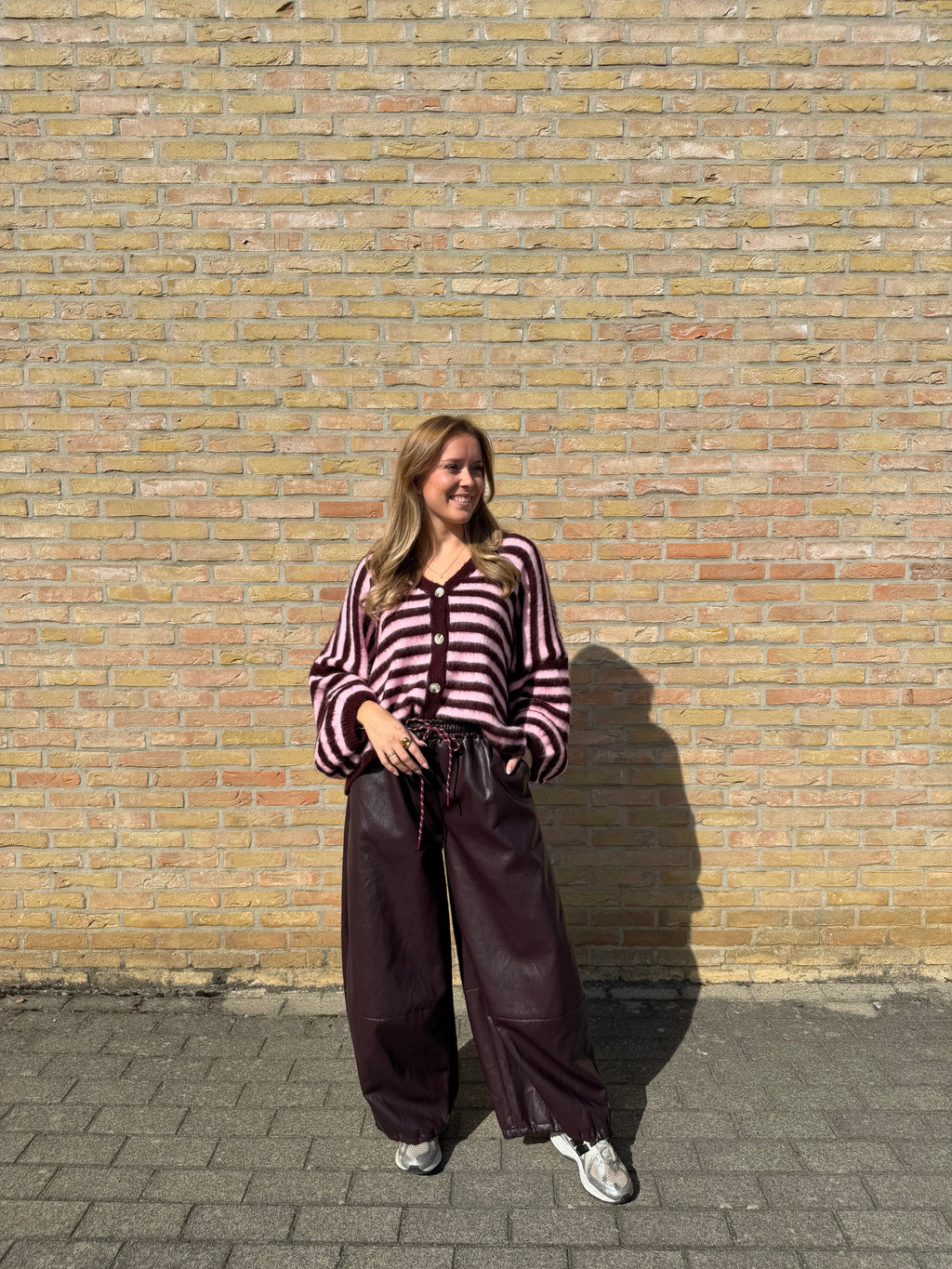 Lotte vest - Bordeaux / Bruin