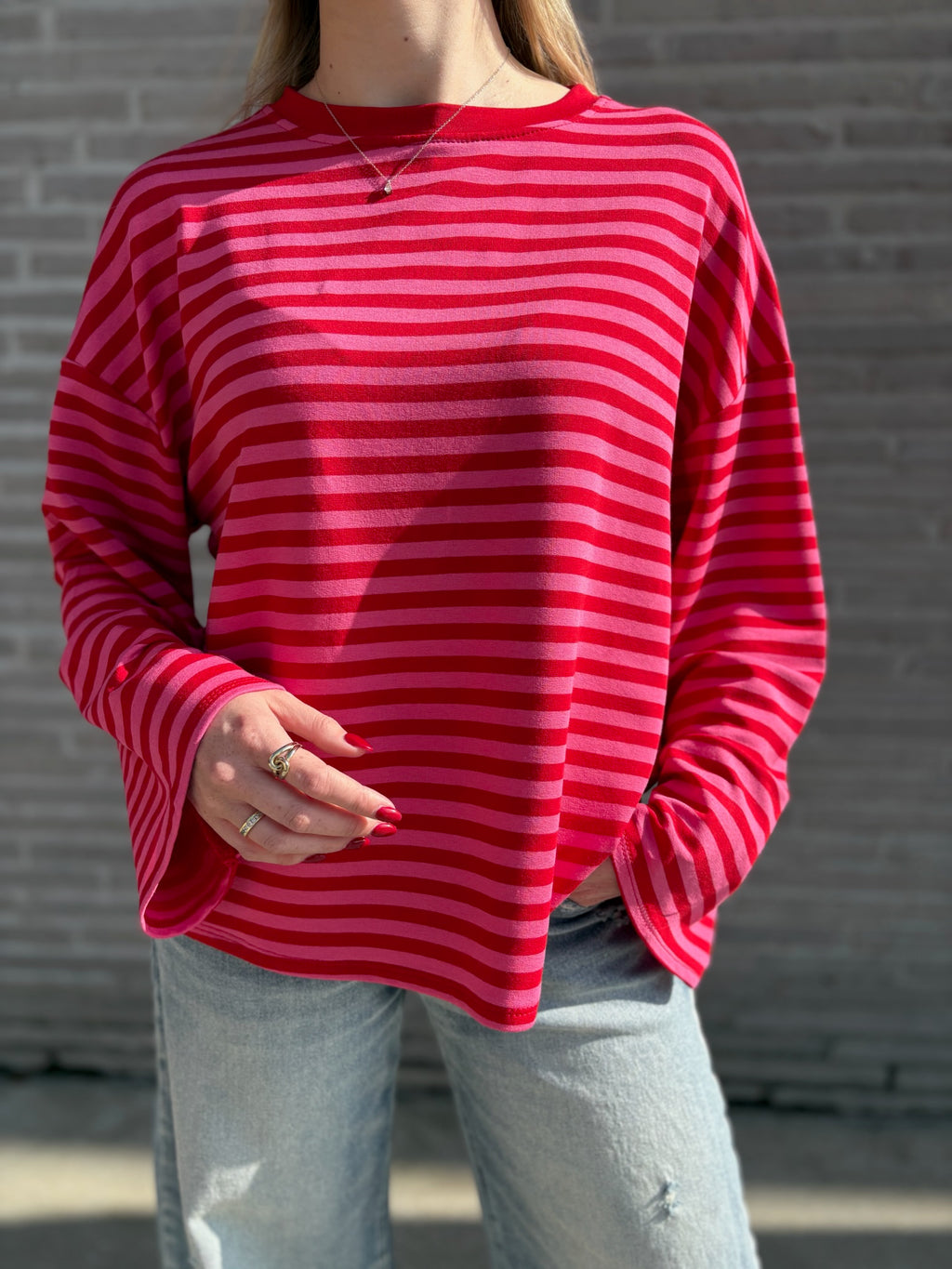 Elise t-shirt - rood roze