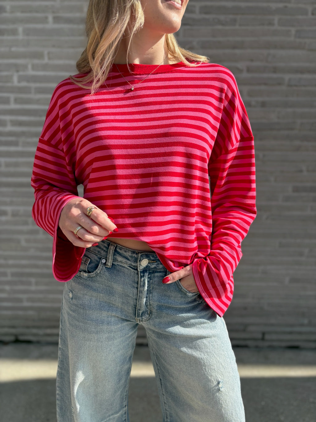 Elise t-shirt - rood roze