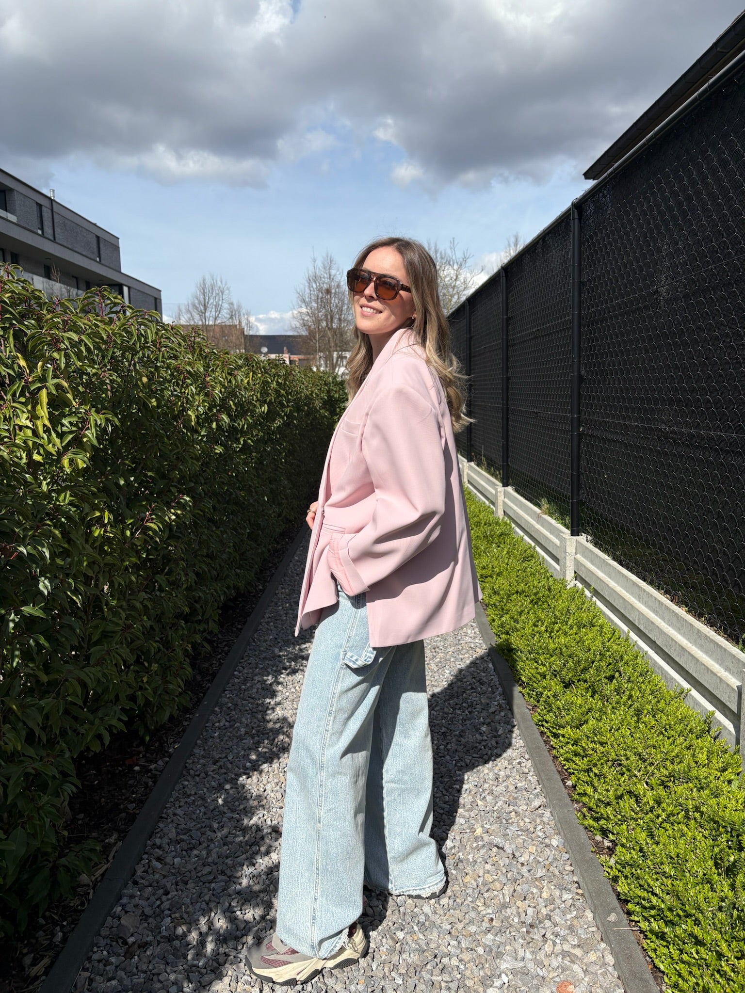 Celeste blazer - lichtroze