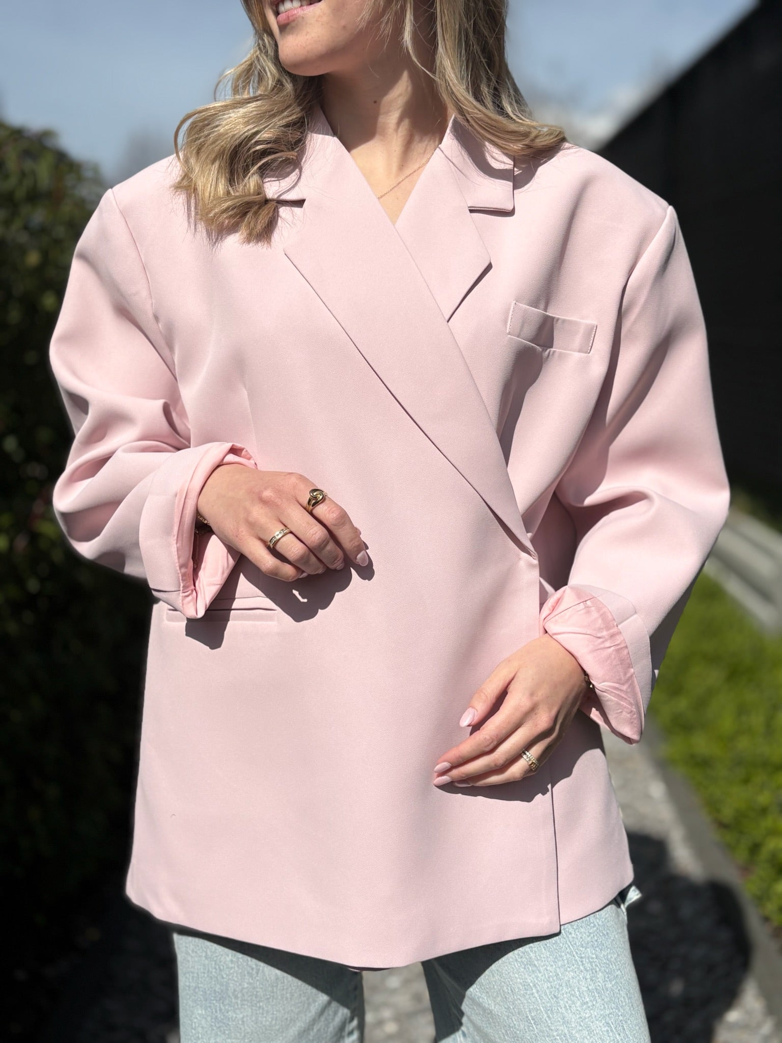 Celeste blazer - lichtroze